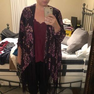TORRID fringe cardigan
